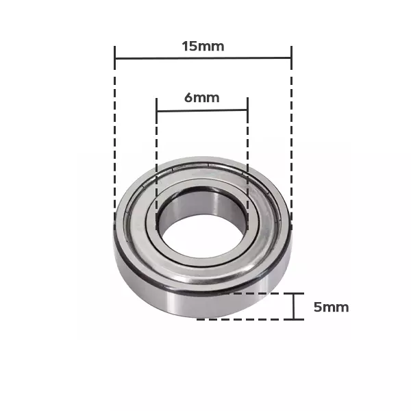  - 6mm Hole Diameter Bearing 696Z (1)