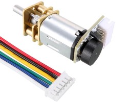 6V 150RPM Micro Gear DC Motor with Encoder - Thumbnail