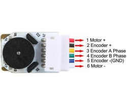 6V 150RPM Micro Gear DC Motor with Encoder - Thumbnail