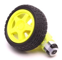 6V 250 Rpm Plastic Gearmotor & Wheel - Thumbnail