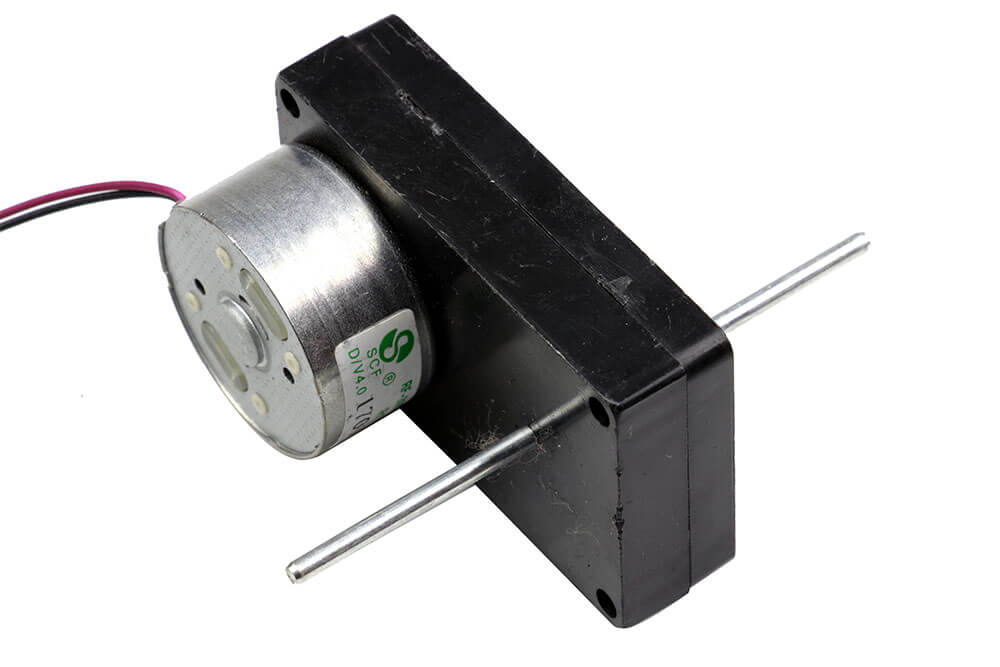 6V Double Shaft DC Motor with Plastic Gearbox