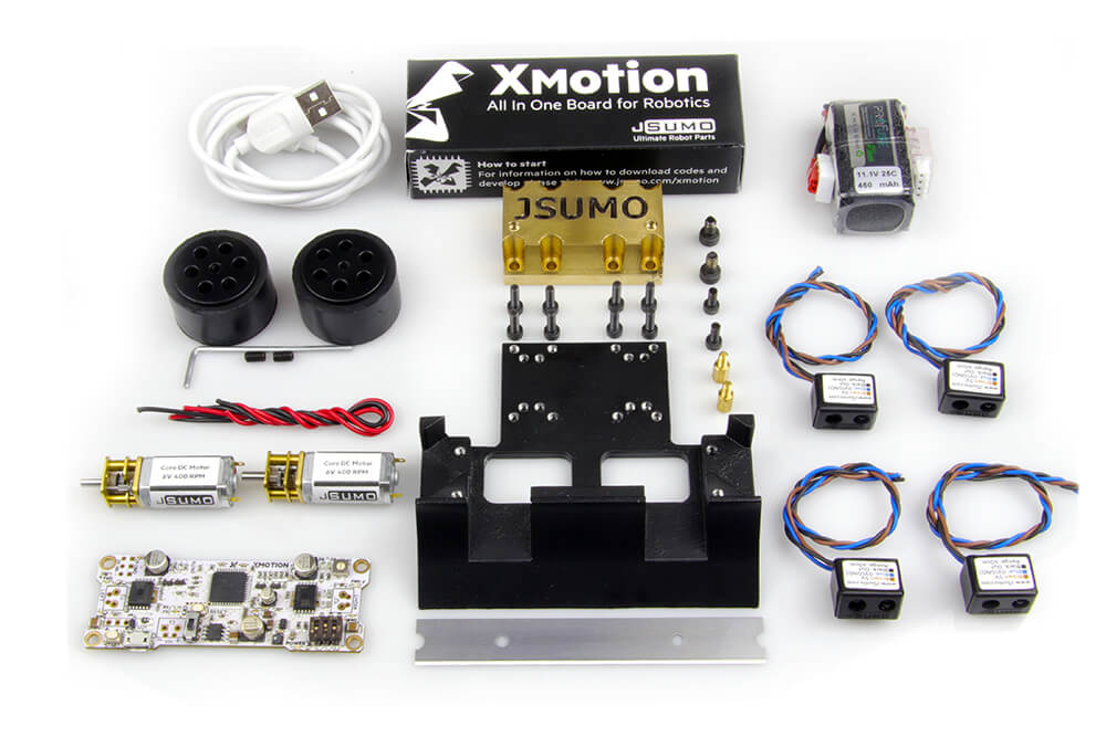 Shogun Mini Sumo Robot Kit Parts