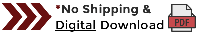 PDF digital download, no shipment