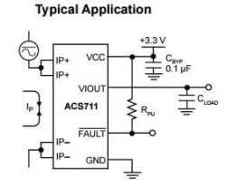 ACS711KEXLT-31AB 31 Ampere Current Sensor IC - Thumbnail