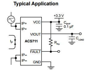 Allegro - ACS711KEXLT-31AB 31 Ampere Current Sensor IC (1)