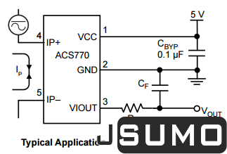 Allegro - ACS770 Hall Effect Current Sensor (ACS770LCB-050U-PFF-T) (1)