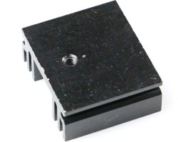 Aluminum Heat Sink (29mm x 25mm x 11mm) Black - Thumbnail