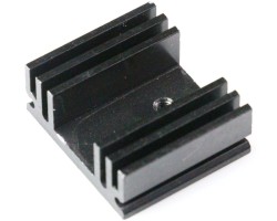 Aluminum Heat Sink (29mm x 25mm x 11mm) Black - Thumbnail