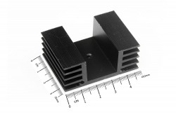 Aluminum Heatsink 35x48x19mm - Thumbnail