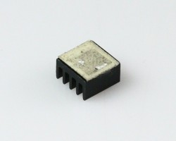 Aluminum Heatsink 9x9x5mm Black - Thumbnail