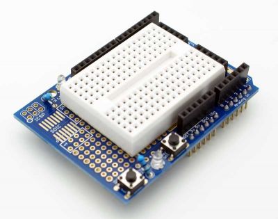 Arduino ProtoShield with 170 Pinhole Breadboard