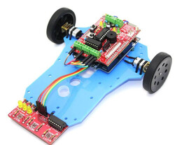 ArduLine Basic Line Follower Robot Kit - Thumbnail