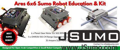 Jsumo - ARES 6x6 Sumo Robot (1)