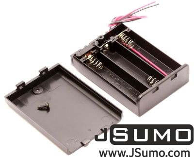 Jsumo - Battery Holder 3 x AA with Cover and Switch