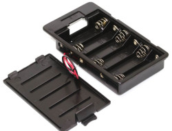 Jsumo - Battery Holder 6 x AA with Cover (Panel Mount) (1)