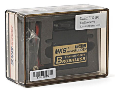 MKS - BLS990 Titanium Gear, Brushless Ultra Speed Servo (1)