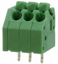Phoenix Contact - Button Spring Terminal Green 3 Pos 3.5mm Pitch