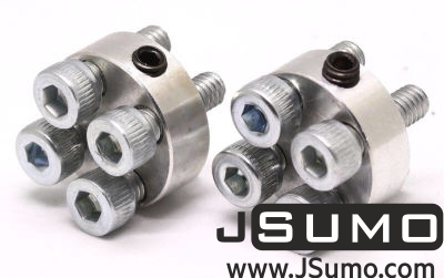 Jsumo - CNC Machined Flat Hubs (3mm Hole - Pair)