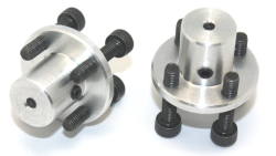 CNC Machined Mounting Hubs (3mm Hole - Pair) - Thumbnail