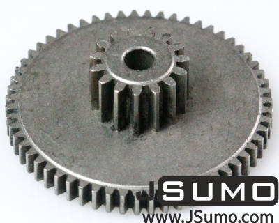  - Compound Spur Gear Ø3mm (0.6 Module 12T / 0.5 Module 47T)