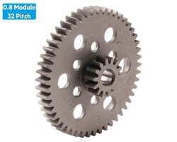 Concentric Ultra Light Double Gear (0,8 Module 14T- 50T) Ø5mm - Thumbnail