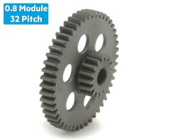 Jsumo - Concentric Ultra Light Double Gear (0,8 Module 16T- 48T) Ø5mm