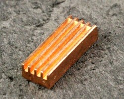 Copper Heatsink 22x8x5mm - Thumbnail