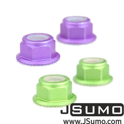  - CW/CCW Nut Set For MT2204-MT2205-RS2205 (4 Pcs) Purple-Green