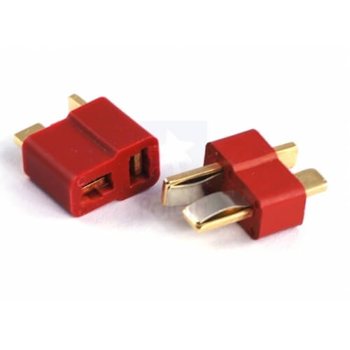 2 Pcs Female to Deans T Plug Male Connector Adapter plug block Traxas Compatible