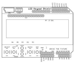 DFRobot LCD Keypad Shield - Thumbnail