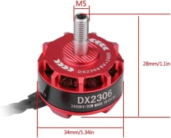DX2306 2300KV Outrunner Brushless Motor CCW - Thumbnail