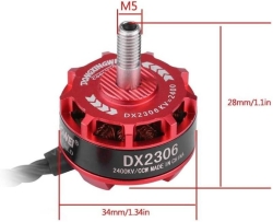 DX2306 2300KV Outrunner Brushless Motor CW - Thumbnail