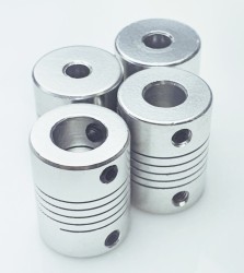 Flexible Aluminum Coupling (5mm to 10mm) - Thumbnail