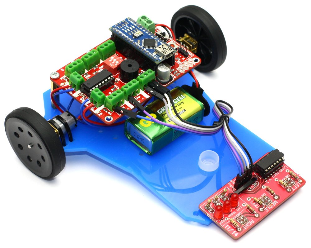 Mini LineBot Arduino Based Follower Robot Kit Robot |