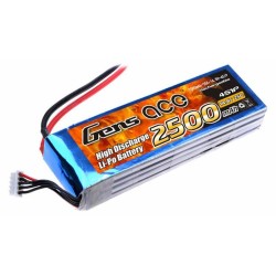 GENSACE 2500mAh 14.8V 25C 4S1P LiPo Battery - Thumbnail