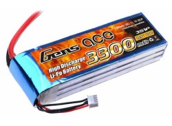 GENSACE 3300mAh 11.1V 25C 3S1P LiPo Battery - Thumbnail