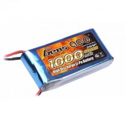 Gens Ace - GENSACE 7,4V 1000 Mah 25C Lipo Battery