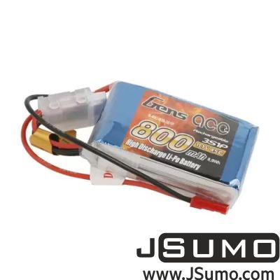 Jsumo - GensAce 800mAh 11.1V 45C 3S LiPo Battery | Lipo Battery