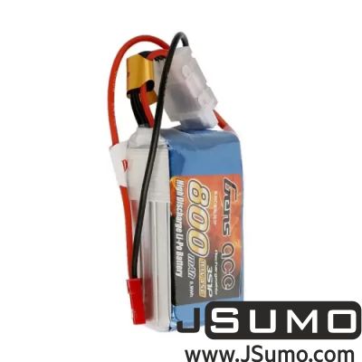 Jsumo - GensAce 800mAh 11.1V 45C 3S LiPo Battery | Lipo Battery (1)