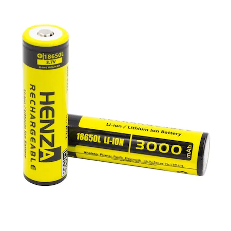  - Henza 18650 3.7V 3000mah Li-Ion Rechargable Cell