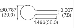 Inrush Current Limiter (ICL) 1Ohm 20A - Thumbnail