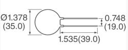 Inrush Current Limiter (ICL) 1Ohm 40A - Thumbnail