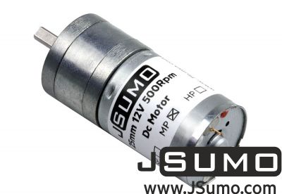 Jsumo - JSumo DC Gearhead Motor 25mm 12V 500 RPM HP (1)