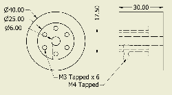 JSumo Robot Wheel 40x30mm Pair (JS4030) - Thumbnail