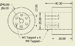 JSumo Robot Wheel 40x40mm Pair (JS4040) - Thumbnail