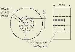 JSumo Robot Wheel 55x30mm Pair (JS5530) - Thumbnail