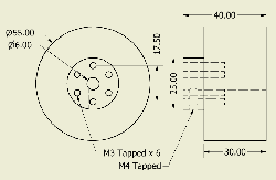 JSumo Robot Wheel 55x40mm Pair (JS5540) - Thumbnail