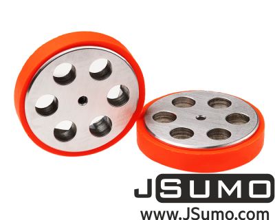 JS4311 Aluminum - Silicone Wheel Set (43 x 11mm - Pair)