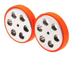 Jsumo - JS4311 Aluminum - Silicone Wheel Set (43 x 11mm - Pair) (1)