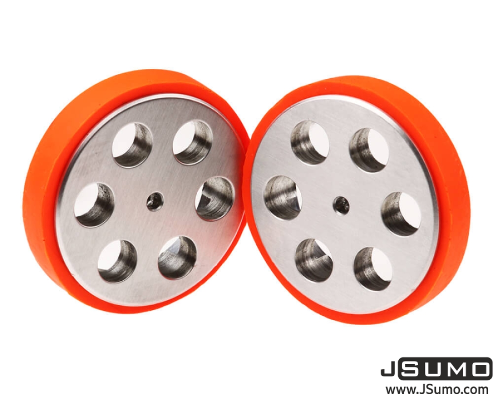 JS4311 Aluminum - Silicone Wheel Set (43 x 11mm - Pair)
